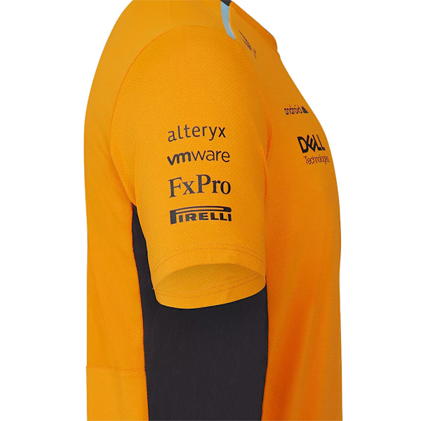 McLaren F1 -kilpa-asu Oranssit Lyhythihainen Toppi T-paita Tiimi Miesten Urheilu Toppit Musta 2XL Black