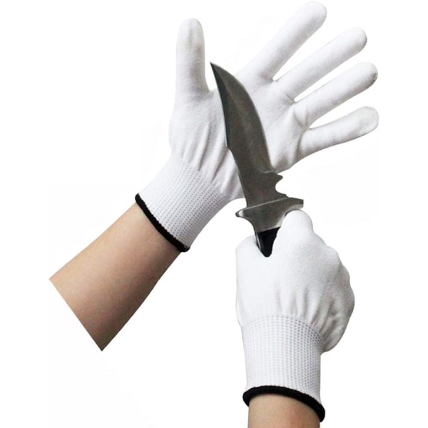 Anti-cut håndskar vita handskar grønsakshandskar