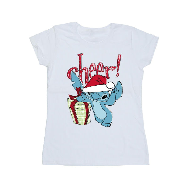 Disney Dame/Dame Lilo And Stitch Cheer Bomuld T-shirt S Whi White S