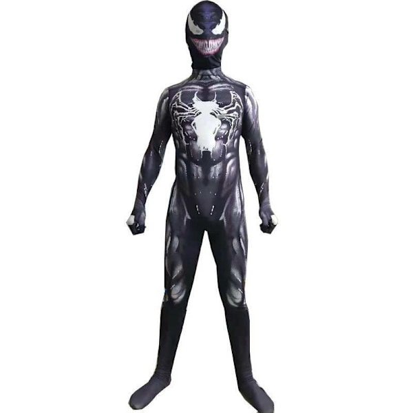 Pojkar Barn Venom Svart Superhjälte Halloween Cosplay Kostym