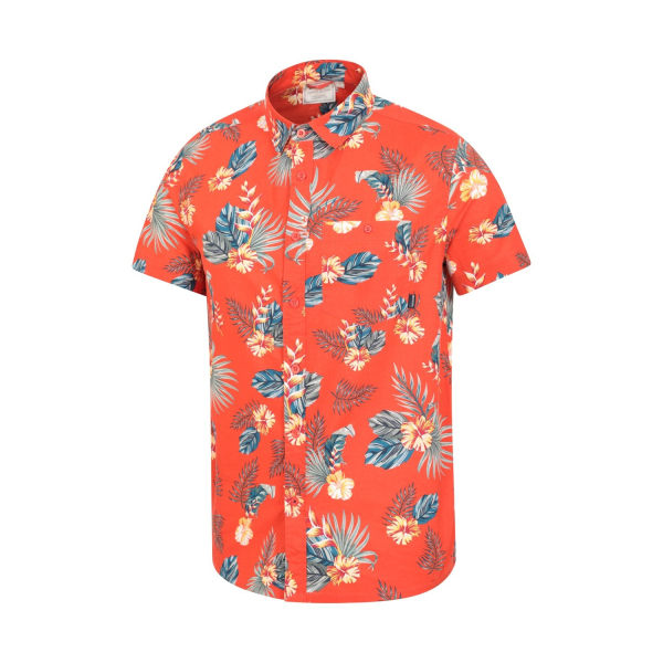 Mountain Warehouse Hawaiiansk kortärmad skjorta för män S Orange S