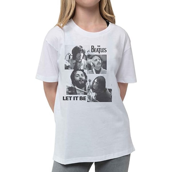 The Beatles børn/børn Let It Be T-shirt 7-8 år Hvid 7-8 år