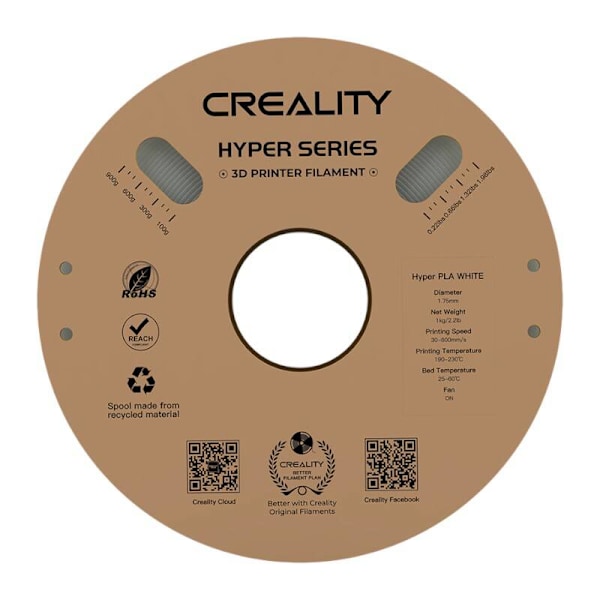 Hyper PLA Filamentti Creality (valkoinen)