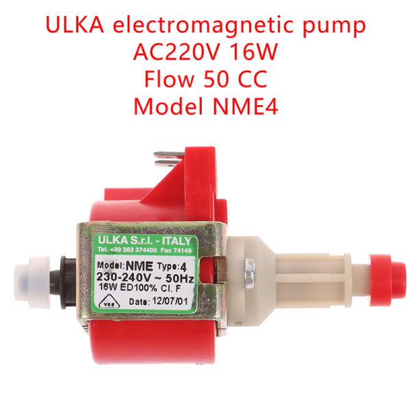 Italia ULKA solenoidpumpe AC220V 16W ​​Flöde 50 CC Modell NME4D