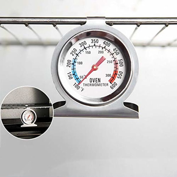 Ovntermometer, 300℃/600℉ Matlagingstermometer, rustfritt