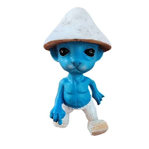 Smurf Katt Skulptur Dekorasjon A