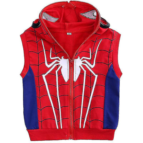 Barn Pojkar Spiderman Träningsoverall Set Sweatshirt Väst Topp Byxor Outfits-m[HK] Blå 2-3 Years Blue