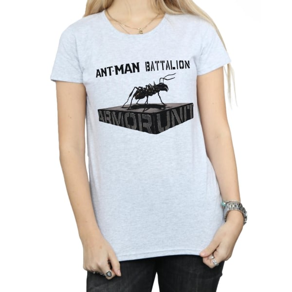 Marvel dam/dam Ant-Man Batallion bomull T-shirt XL Sport Sport Grå XL