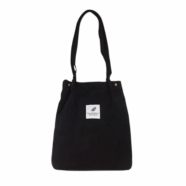Manchester Bag - WantGor Axelväskor för kvinnor Shoppingväska med stor kapacitet (svart)