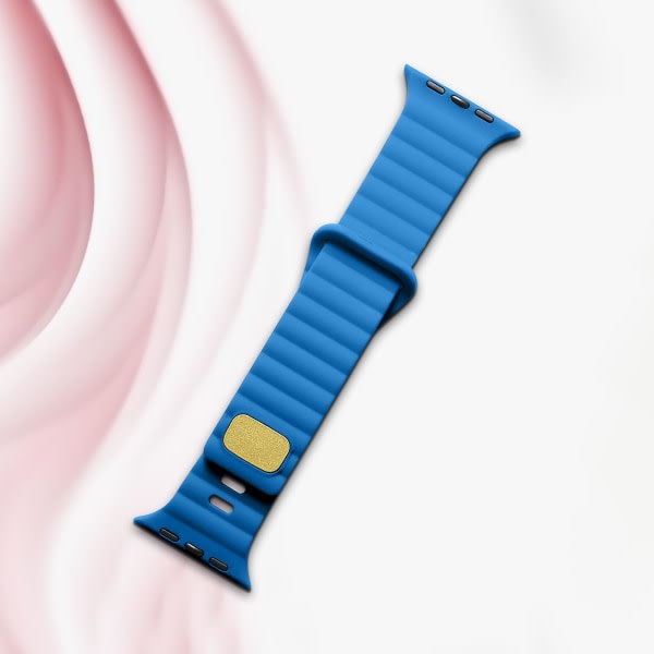 Yhteensopiva Apple Watch Ranneke 41mm / 40mm / 38mm Flexibel ja Mjuk silikonblå