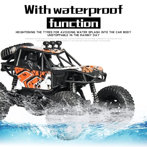 Radiostyrt Off-Road Bil / Crawler - Oransje orange 800