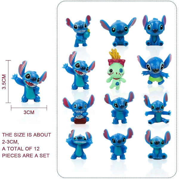 12 Stitch Dock Figurer og Prydnader