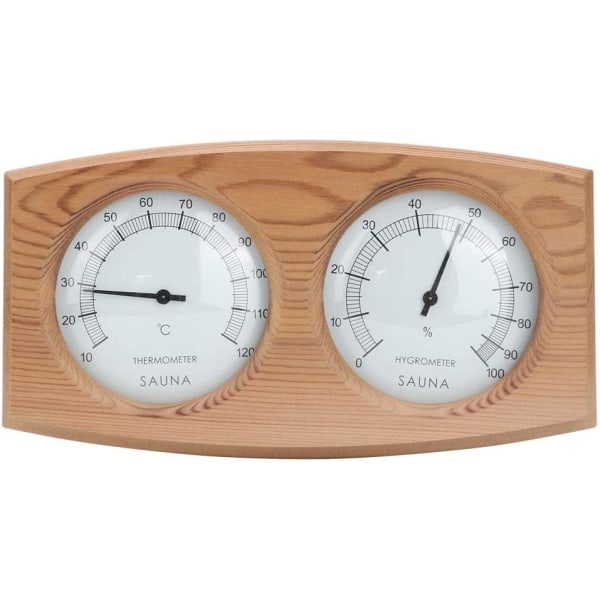 Sauna termometer 2 i 1 træ termo hygrometer termometer