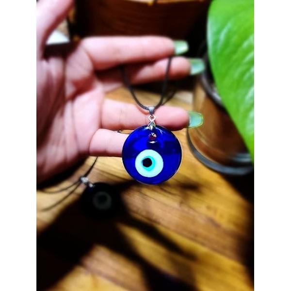 Onda Öga Halskæde Armbånd, Blå Turkis Glas Læderreb Onda Öje Halskæde til Kvinder Mænd Lykkebeskyttelse Halskæde Smykker