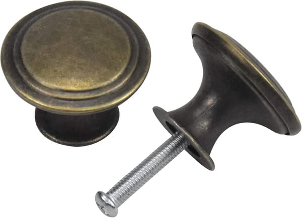 16st Vintage lådhandtag 29mm rund bronslåda drar mässing-FF-