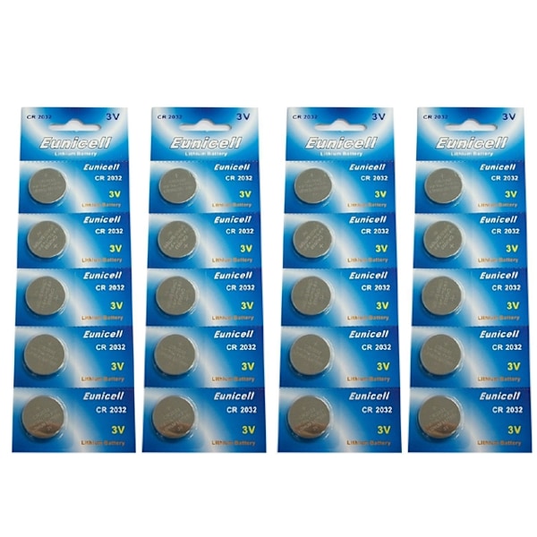 CR2032 20-pak Lithium batterier CR 2032 3V batteri 78