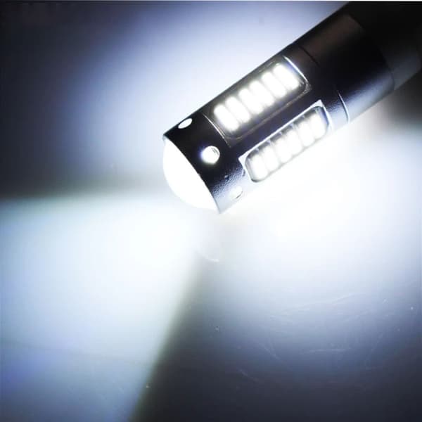 2-pak H3 LED-pærer 4014 Chip 30-SMD-FF- white