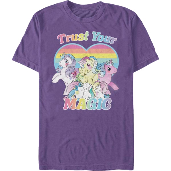 Stol på din magiske regnbue farver My Little Pony T-shirt L