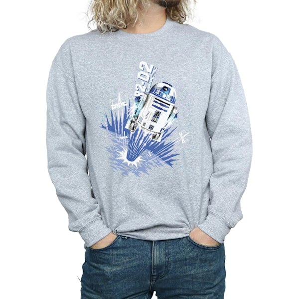 Star Wars Herr R2-D2 Blast Off Genser L Sports Grey Sports Grey Sports Grey L