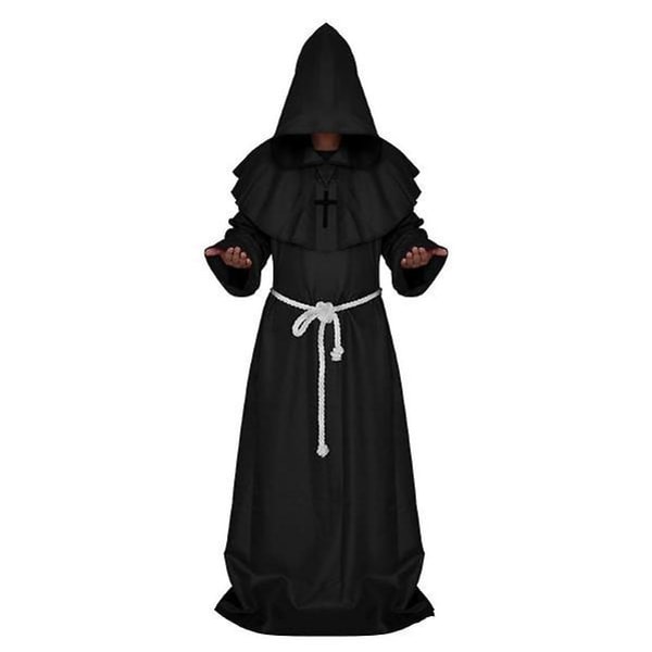 Kappa Monk Medieval Priest Cosplay Cosplay kostume S