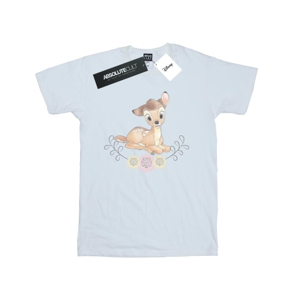 Disney Girls Bambi Akvarell bomull T-shirt 5-6 år Vit 5-6 år