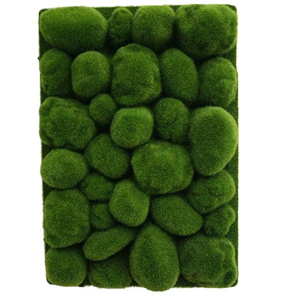 Kunstig Moss Dekorasjon Falsk Gras Kunstig Hage Moss Ornament Dekorativ DIY Moss Ornament Grønn 50X Green Green 50X35X5CM