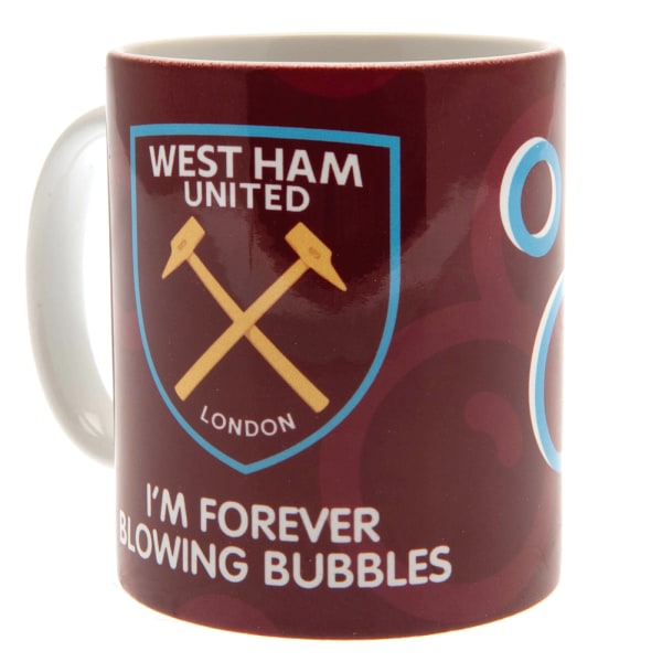 West Ham United FC Bubble Mug One Size Claret Röd/Sky Blue Claret Röd/Sky Blue One Size