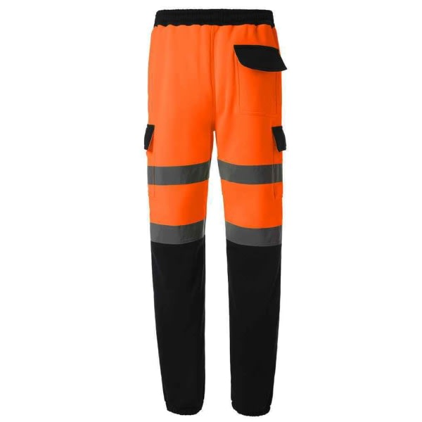 Yoko Herre Hi-Vis joggebukser XL Orange/Navy XL