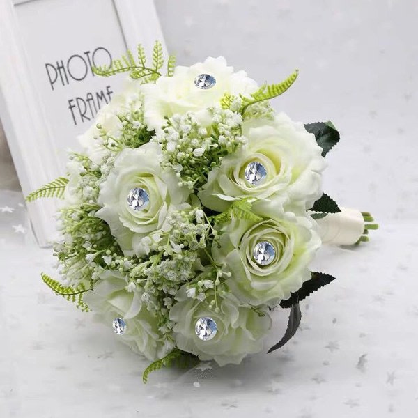 100 st 8*52 mm bukett blommor diamant strass stift kristallhuvud klara raka stift för bröllop brudhår dekorationer DIY hantverk sömnad