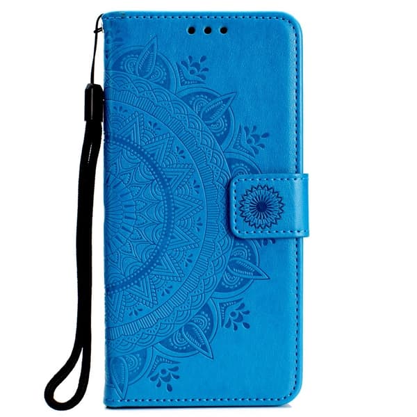 Samsung Galaxy S10 - Mandala Pung Etui - Blå Blue Blå