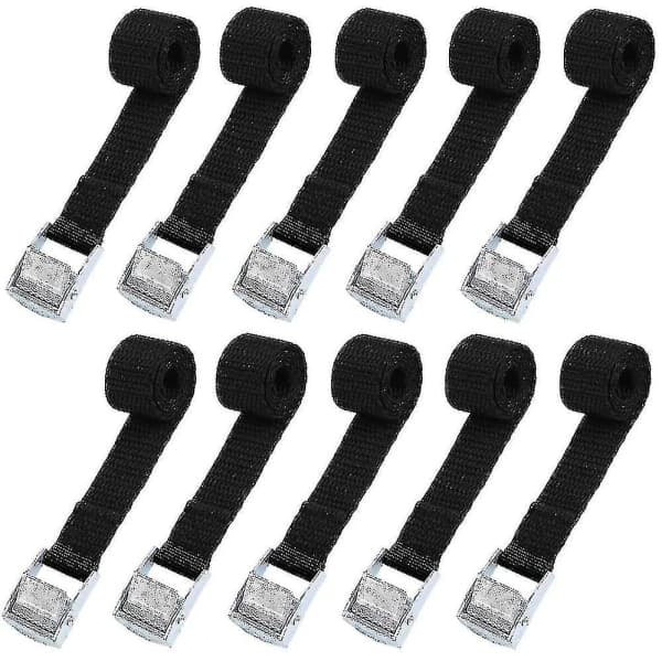 Heavy Duty 10-Pack 39 cm Rubber Straps with Hooks - 500 kg Capacity