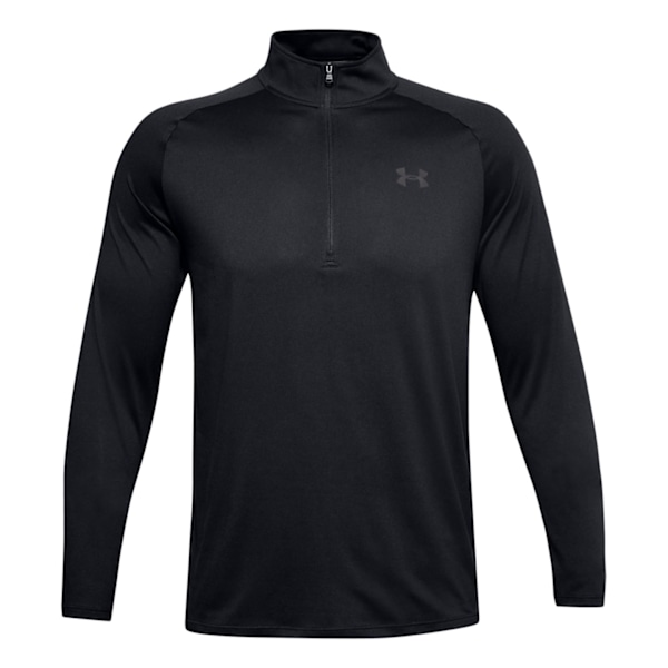 Under Armour Herre 2.0 Halv Zip Teknisk Topp XL Svart/Kull Black/Charcoal Grey Black/Charcoal Grey XL