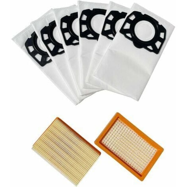 Filter og 6 poser for WD4 WD5 WD5P WD6 WD6 P MV4 MV5 MV6 pose tilbehør til støvsugerposer