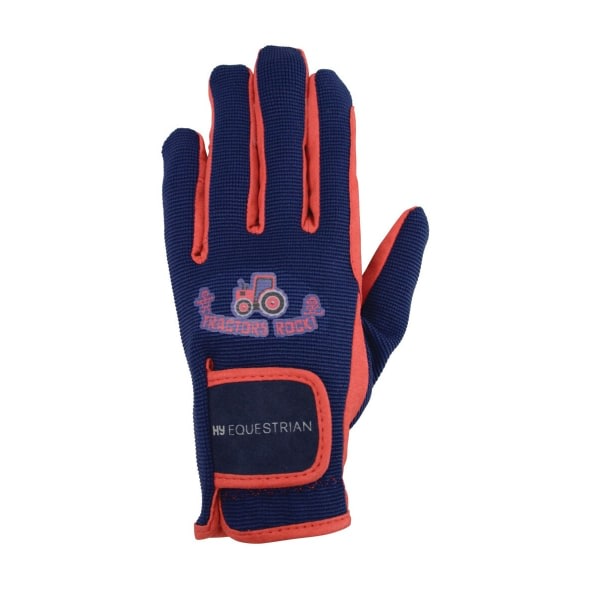 Hy Barn/Kids Tractors Rock Gloves XL Navy/Red Navy/Red XL