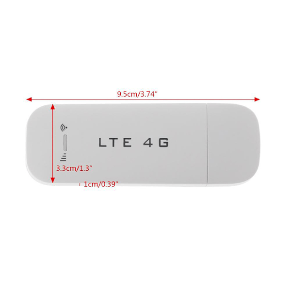 4G USB mobil trådløst bredbånd 100Mbps pluggbar sender Black