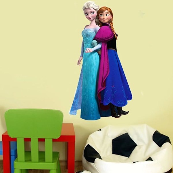 Frozen Disney Väggdekaler Frozen Vardagsrum Avtagbara Elsa Väggdekaler