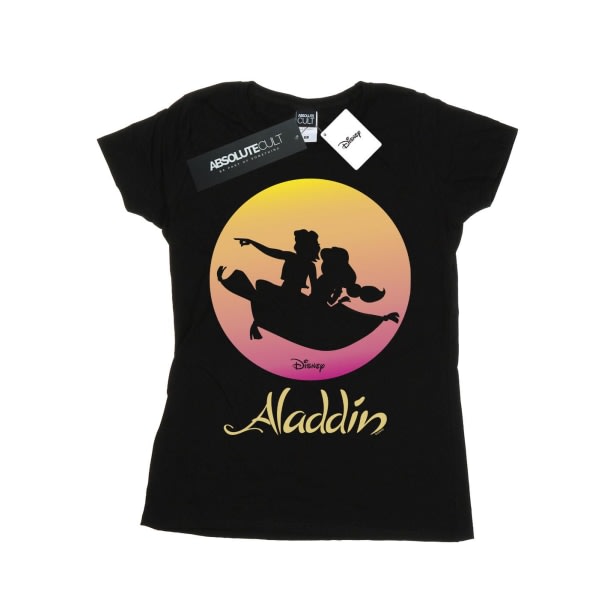 Disney Ladies/Ladies Aladdin Flying Sunset T-paita puuvillaa XL Bl Musta XL
