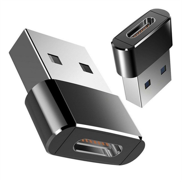 USB-sovitin - USB tyyppi A (hane) - USB-C (hona) - USB 3.1 Svart
