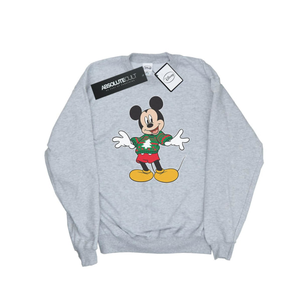 Disney Boys Mickey Mouse Jumper Stroke Sweatshirt 7-8 Sports Grey 7-8 år