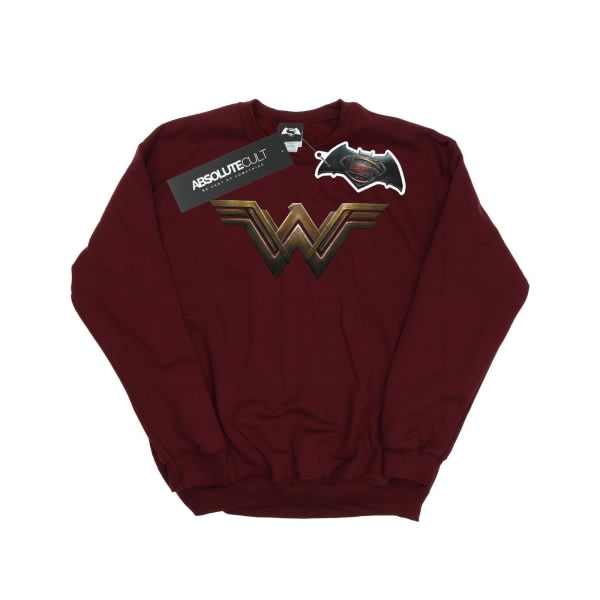 DC Comics Girls Wonder Woman Logo Sweatshirt 12-13 år Burgundy Burgundy 12-13 år