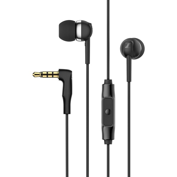 Sennheiser Consumer Audio CX 80S in-ear hörlurar ja in-line smart fjärrkontroll med en knapp