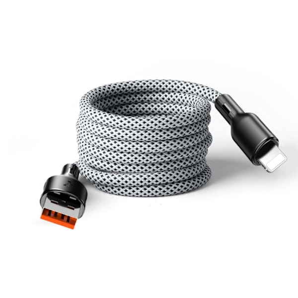 MagnoLoop – Smart Magnetisk Laddekabel Hvit White USB _x0013_ USB-C