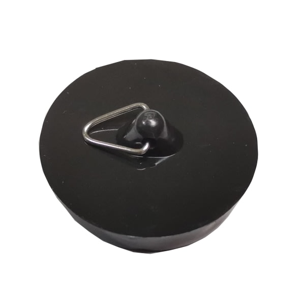 Universal , set om 2, diskbänkspropp för avlopp 1-3/4", Ø 45,6 till 42 mm, diskbänkspropp för avlopp, avloppspropp svart, gummi