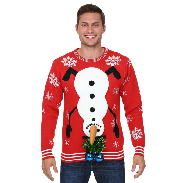 Joululahja - Snowman Ball Ugly Christmas Sweater M
