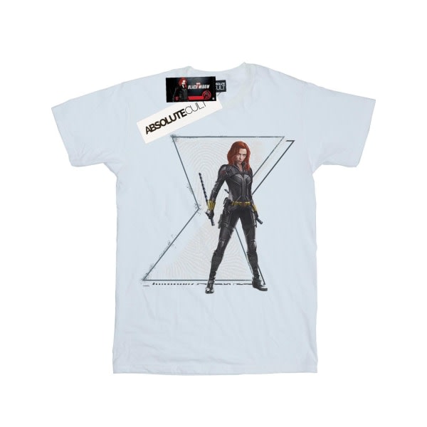 Marvel Boys Black Widow Film Natasha Logotyp T-shirt 5-6 år Wh Vit 5-6 år