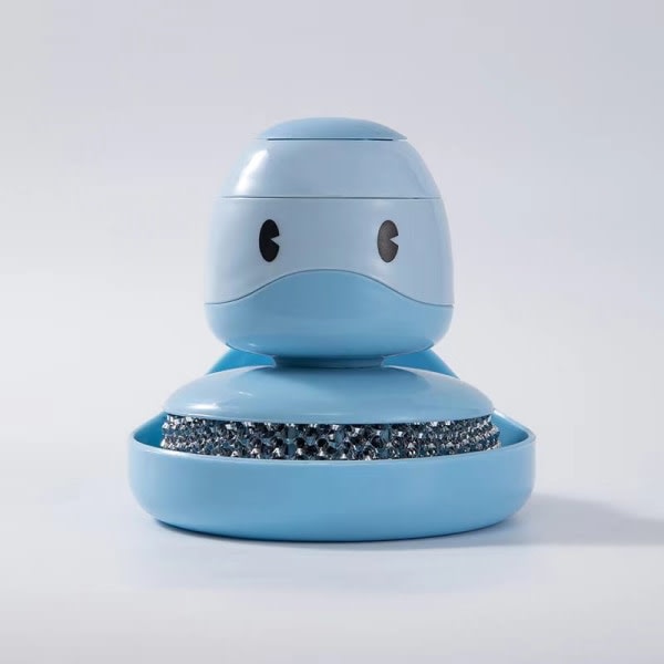 Sød Duck Opvaskebørste, Duck Pot Brush-Blue