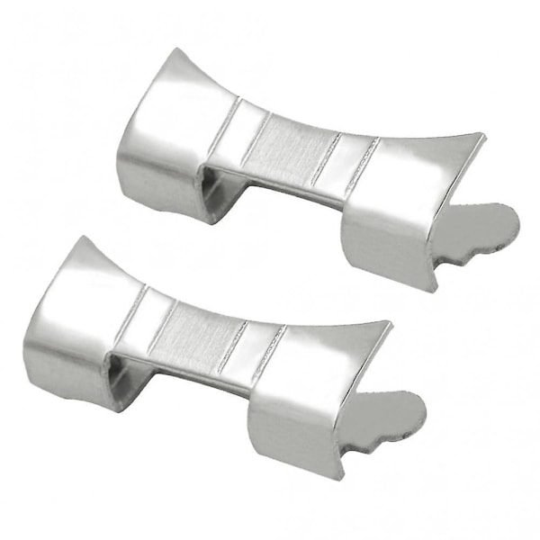 2 dele premium rustfrit stål urrem Link buet ende reparation 19mm/20mm/21mm/22mm/23mm/24mm - 24mm 20mm