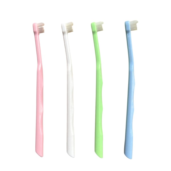 Ortodontisk tandborste Liten huvudände Tuftad tandborste, 4 st