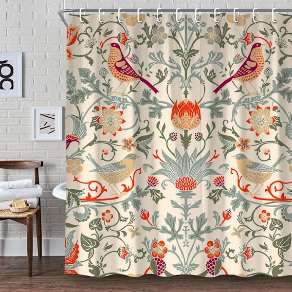 Dusjforheng, 180 * 200cm Badrumsforheng Mugg og Mugg Re