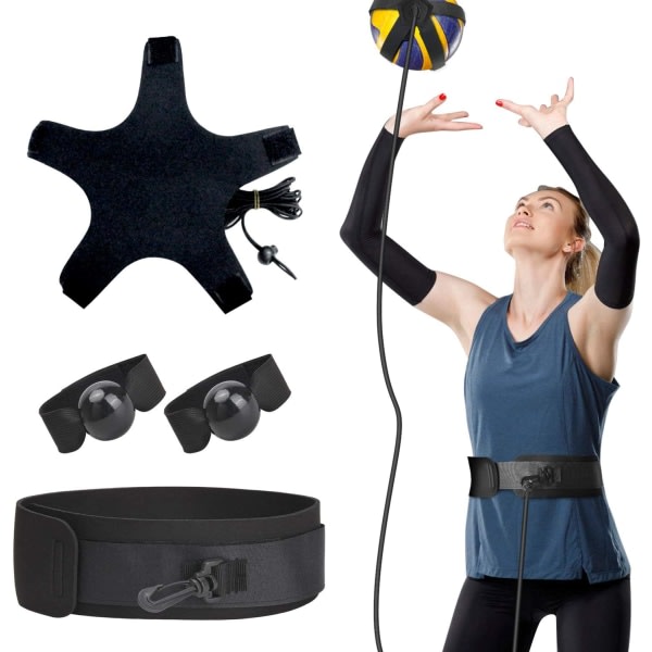 Volleybollträningspass modstandsbånd, elastisk sæt til træning af servering, armsvingpassering, agilityträning